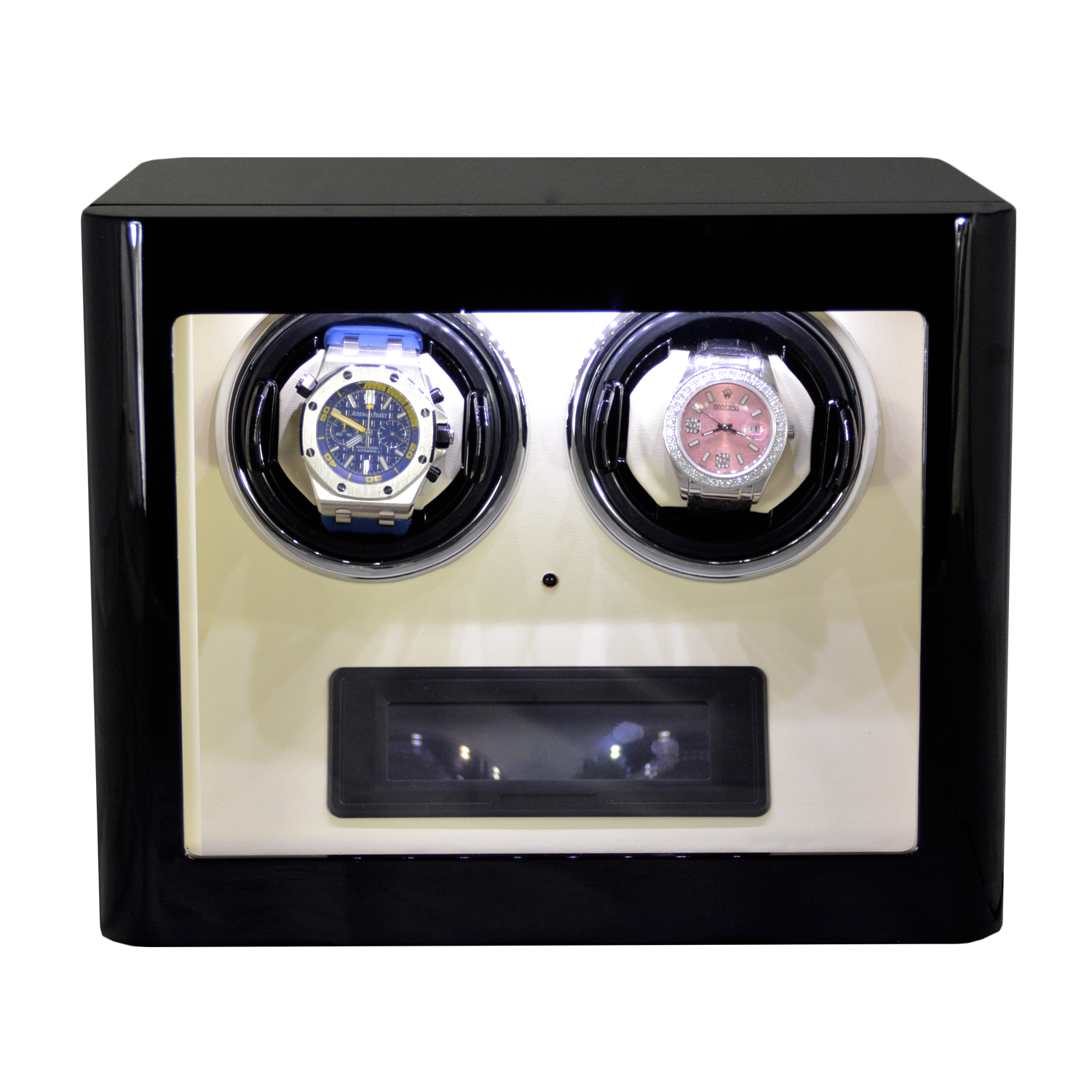 Black Double Watch Winders